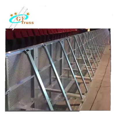 Aluminiowa brama policji drogowej Scena kontroli tłumu Bariera drogowa na koncertNajlepsza sprzedaż betonu