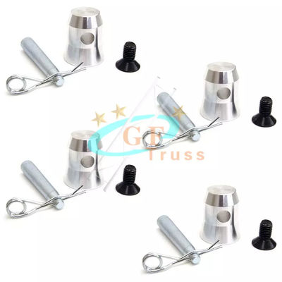 Aluminiowy łącznik półstożkowy z klipsami Kołki do płyty podstawy kratownicy Fit F34