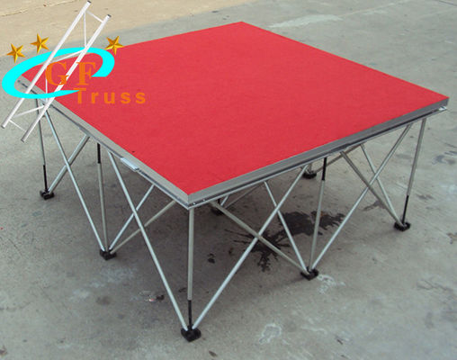 1.22M * 2.44M Aluminiowa scena kratownicowa mobilna okrągła scena sceniczna Zastosowanie podczas koncertu