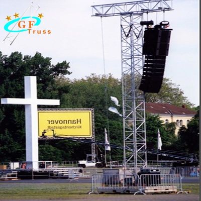 Dźwiękowa aluminiowa wieża podnosząca kratownicę PA Line Array dla głośnika