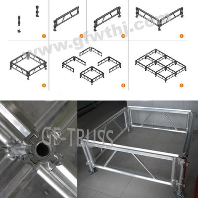 2020 gorąca sprzedaż przenośna aluminiowa szklana scena na imprezy