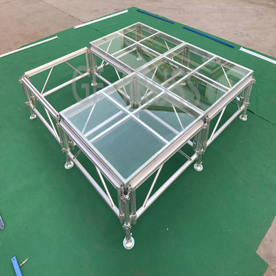 2020 gorąca sprzedaż przenośna aluminiowa szklana scena na imprezy