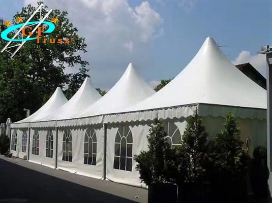 Wodoodporny aluminiowy namiot imprezowy Szklane ściany boczne o dużej wytrzymałości