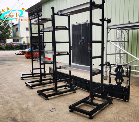 Wiszący zakrzywiony ekran LED 0,8 m 0,5 m kratownica ze stopu aluminium