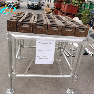 Składana mobilna aluminiowa platforma wystawowa 3,94 stopy 50 mm