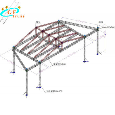 Wytrzymały aluminiowy system kratownicowy 6061-T6 520 * 760 mm