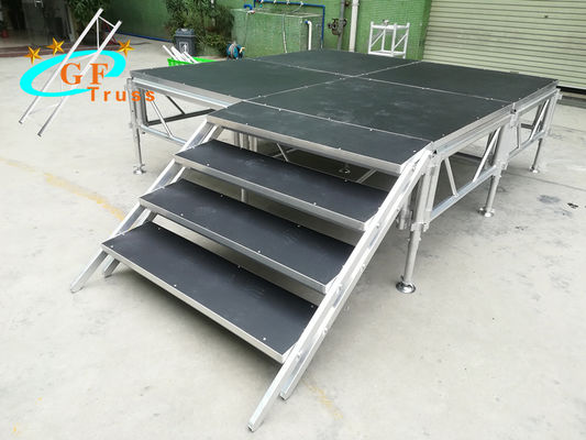 Aluminiowa platforma sceny kratownicy Przyczepa Mobilna przenośna szklana platforma weselna na sprzedaż