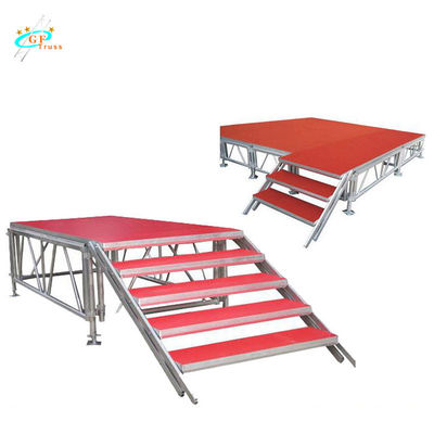 Aluminiowa platforma sceny kratownicy Przyczepa Mobilna przenośna szklana platforma weselna na sprzedaż