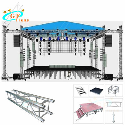 Imprezy plenerowe Przenośna scena aluminiowa do systemów dachów kratownicowych